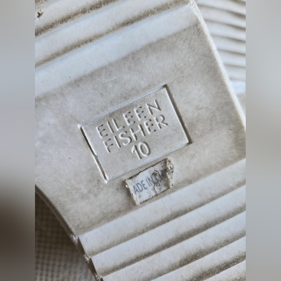 Eileen Fisher Shimmering Gold Platform Lace-up Sneakers | size 10 - Picture 9 of 9